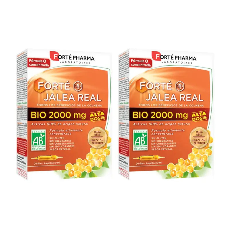 Forté Pharma Duplo Forté Gelée Royale Bio 2000 mg 2 x 20 Amp.
