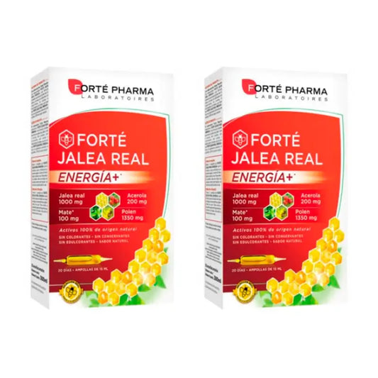 Forté Pharma Duplo Forté Gelee Royal Energy+, 2 x 20 Fläschchen
