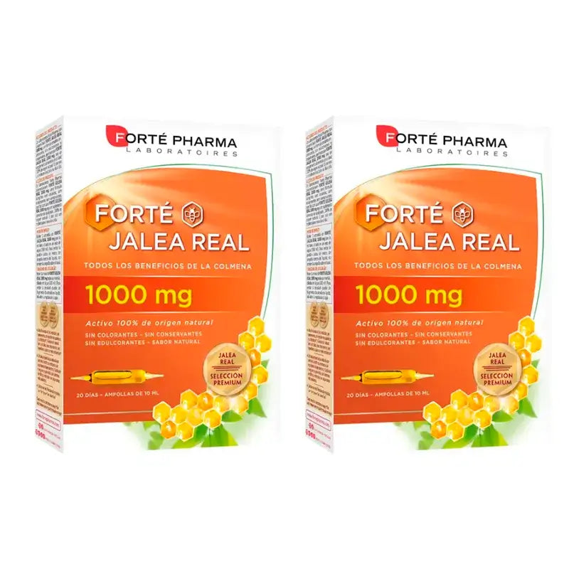 Forté Pharma Duplo Gelée Royale 1000 mg 2 x (20 Ampullen x 10 ml)