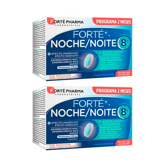Forté Pharma Duplo Night 8H 60 Tage, 2 x 60 Tabletten