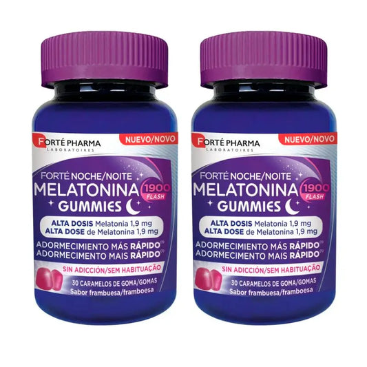 Forté Pharma Duplo Nacht Melatonin, 2 x 30 Bonbons