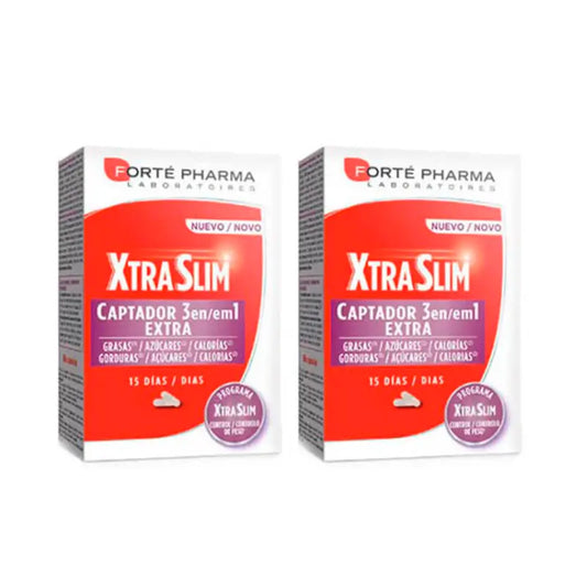 Forté Pharma Duplo Xtraslim 3 In 1 Captador, 2 x 60 Kapseln