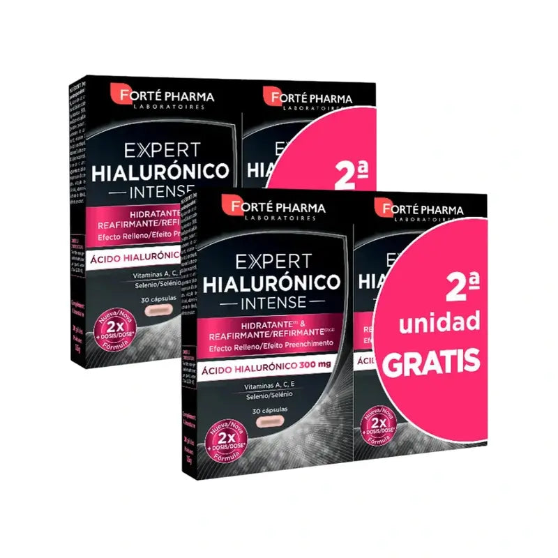 Forté Pharma Pack Expert Hyaluronic 30 Kapseln + 30 Gratis-Kapseln, 2er-Pack