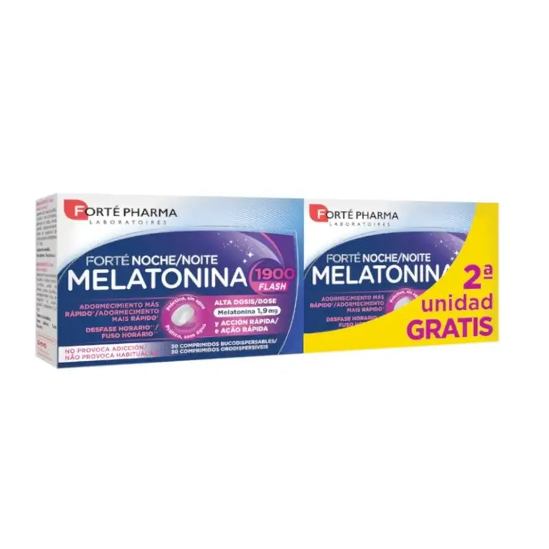 Forté Pharma Melatonin Flash Pack, 2 x 30 Tabletten