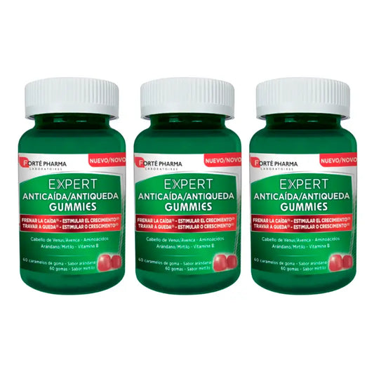 Forté Pharma Triplo Expert Anticaida Gummis, 3 x 60 Bonbons
