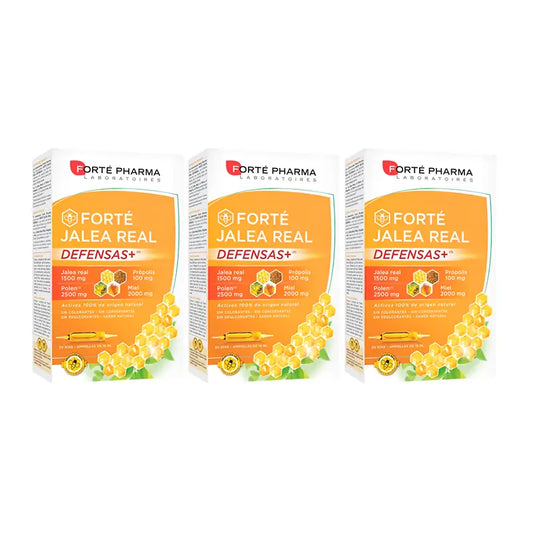 Forté Pharma Triplo Forté Gelée Royale Defence+, 3 x 20 Fläschchen