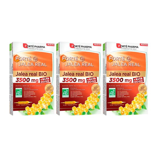 Forté Pharma Triplo Gelée Royale Bio 3500 Mg, 3 x 10 Fläschchen