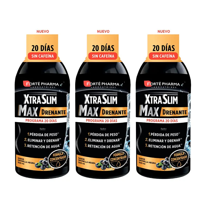 Forté Pharma Triplo Xtraslim Max Drainage, 3 x 500 ml