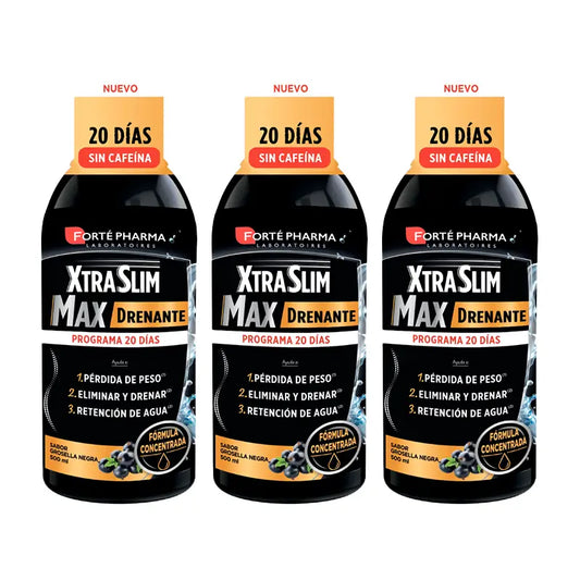Forté Pharma Triplo Xtraslim Max Drainage, 3 x 500 ml