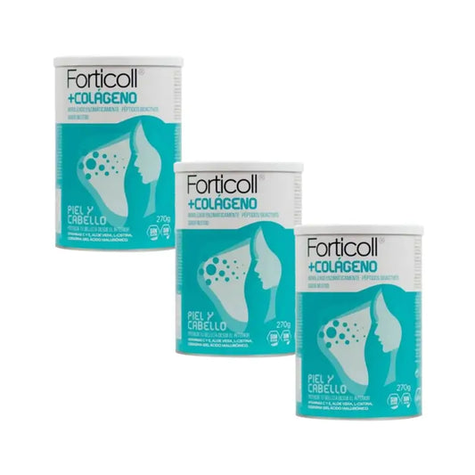 Forticoll Mandel Bioactive Collagen Haut & Haar, 3X270 Gr
