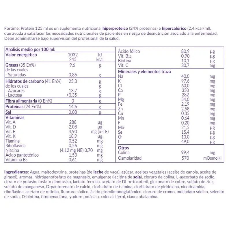 Fortimel Protein Rote Früchte , 24x125ml
