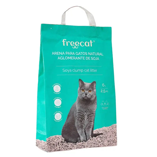Freedog Natürliches klumpendes Katzenstreu Soja-Lavendel, 6 Liter