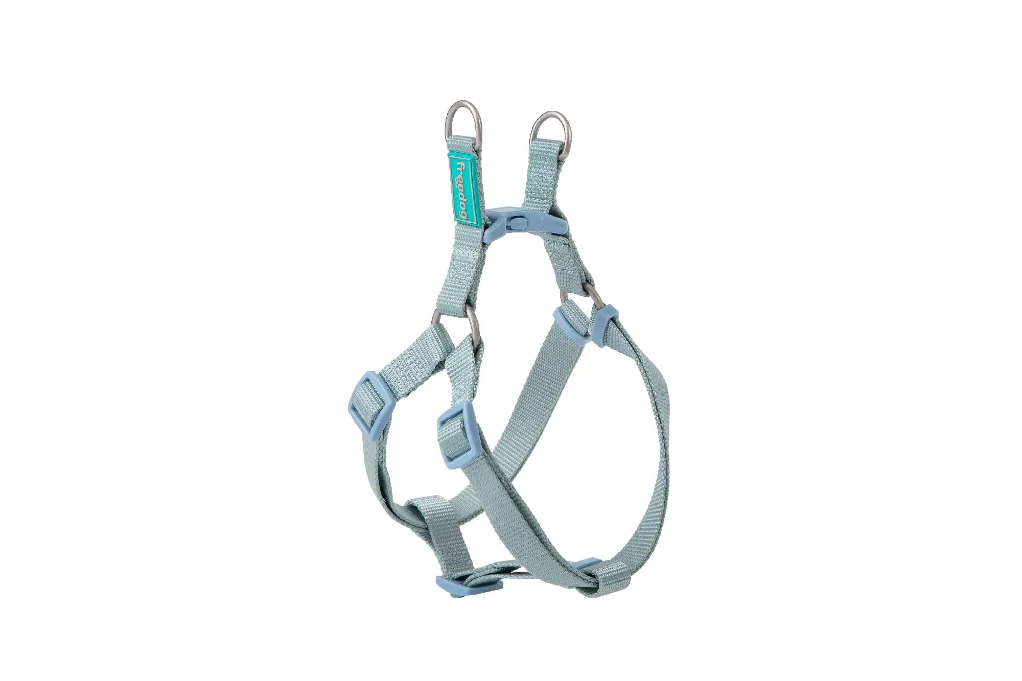 Freedog Nylon-Geschirr Typ A, Himmelblau, 10 mm, 20/36 cm