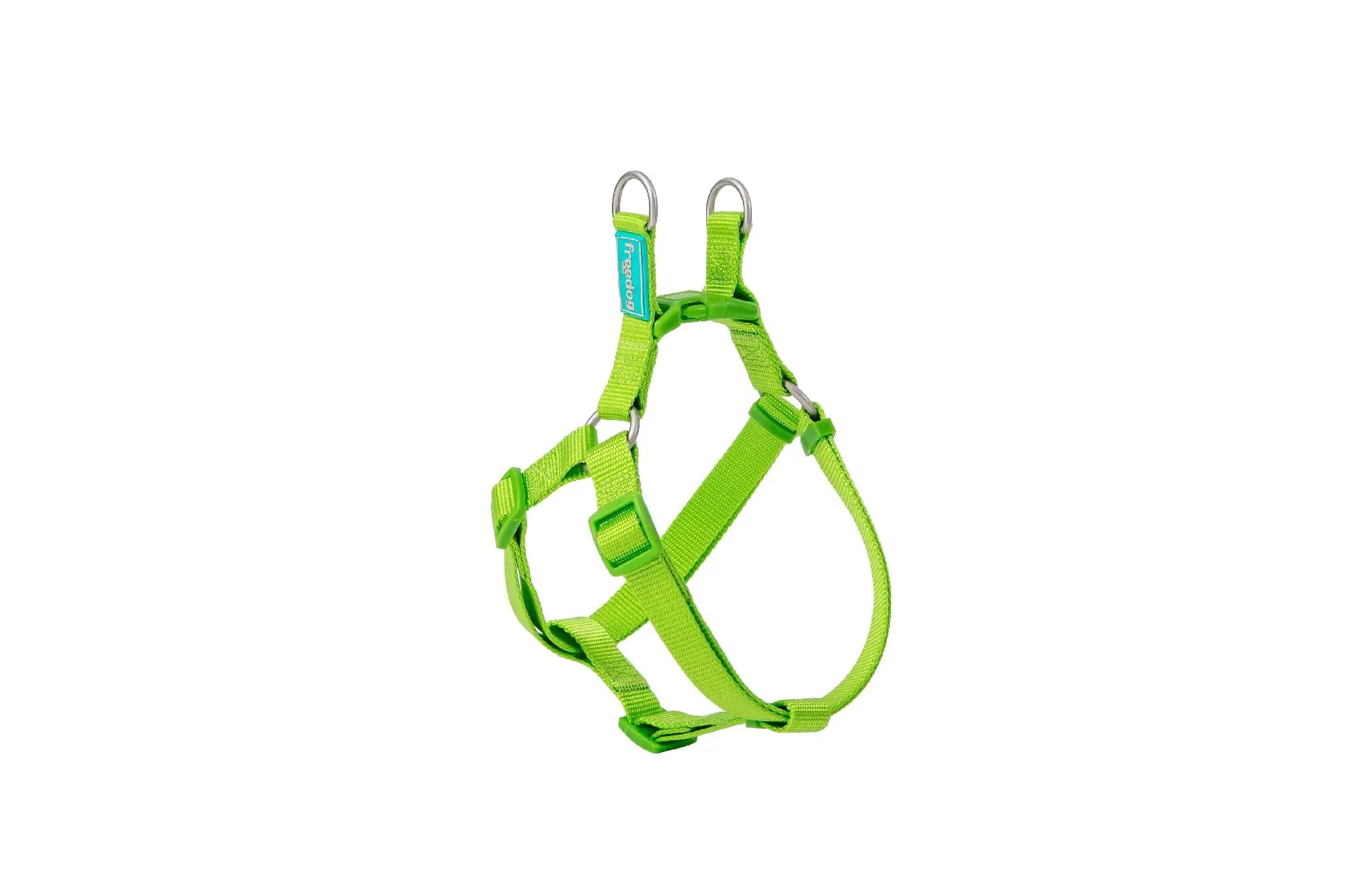 Freedog Nylon-Geschirr Typ A, Limettengrün, 10 mm, 20/36 cm