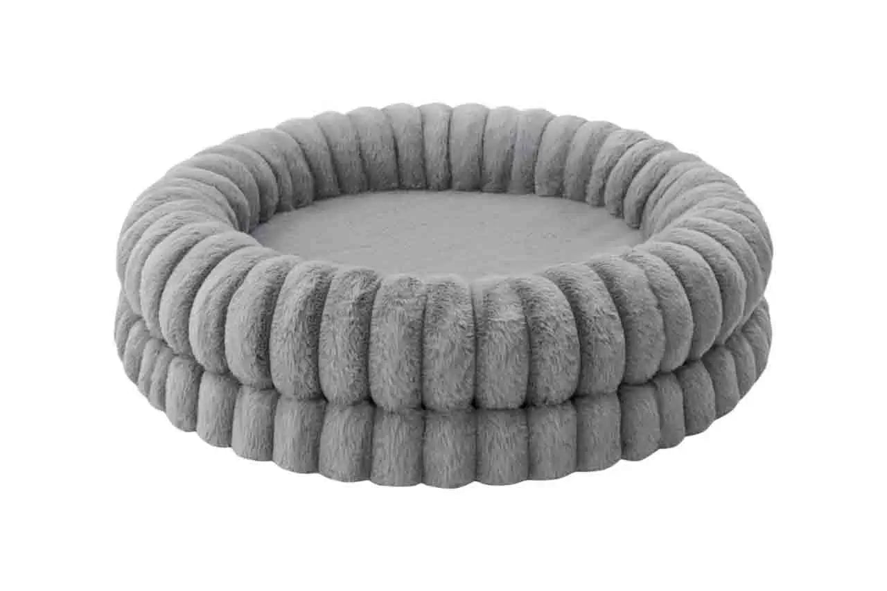 Freedog Muffin-Hundebett, grau, 76 x 76 x 18 cm
