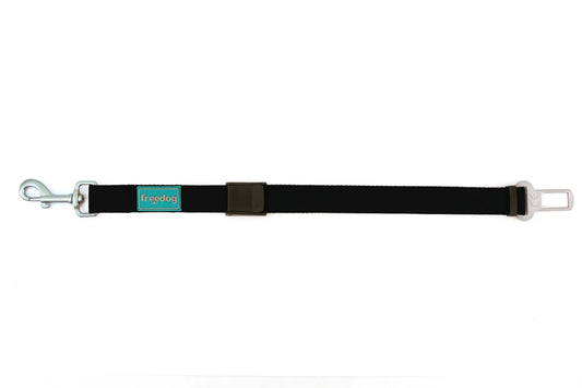 Freedog Sicherheitsgurt für das Auto, schwarz, 25 mm, 36/56 cm