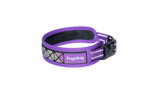 Freedog Halsband „Boreal“ in Lila, 20 mm, 43/52 cm