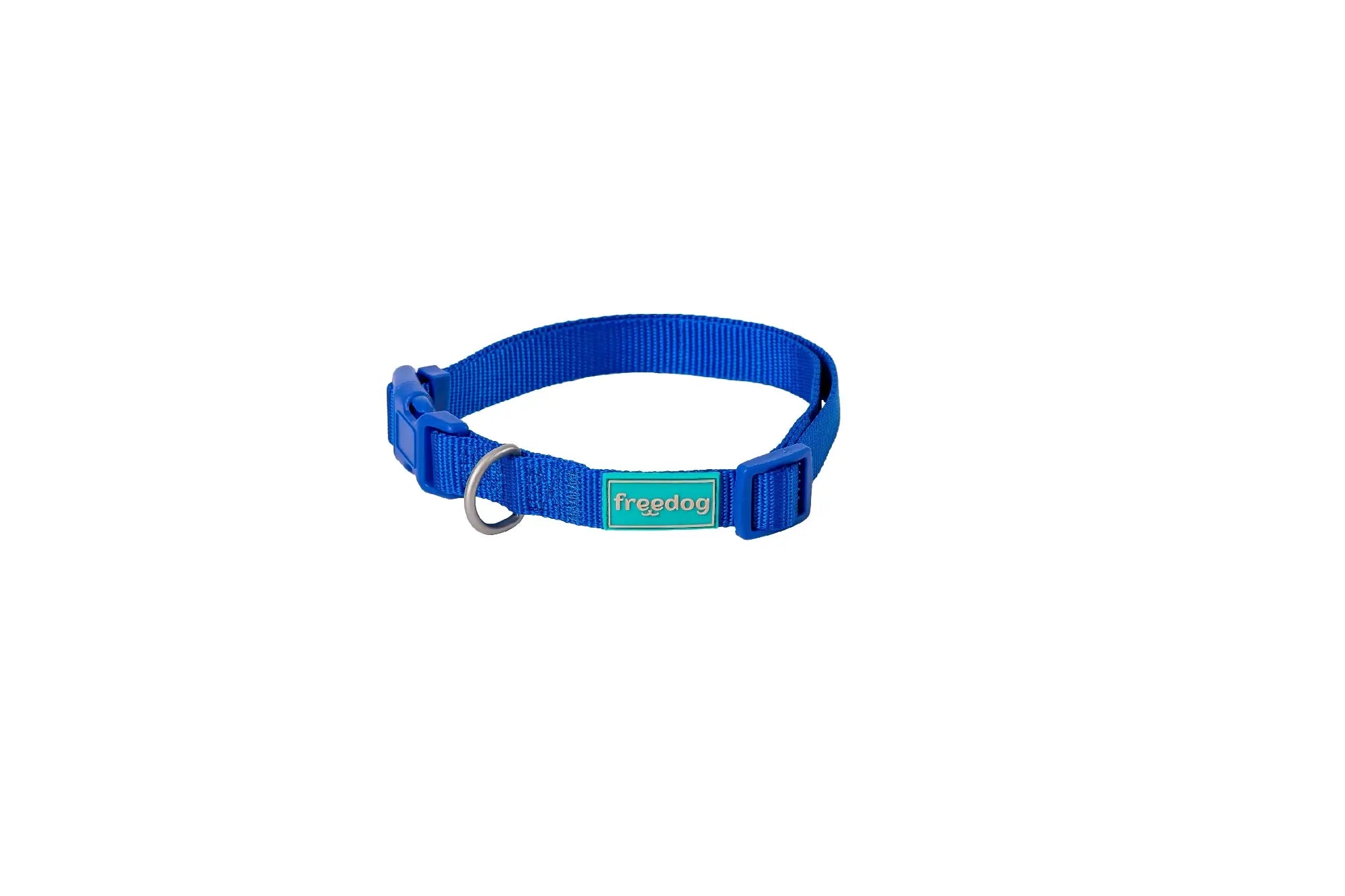 Freedog Nylon-Halsband Basic Blau, 25 mm, 38/66 cm