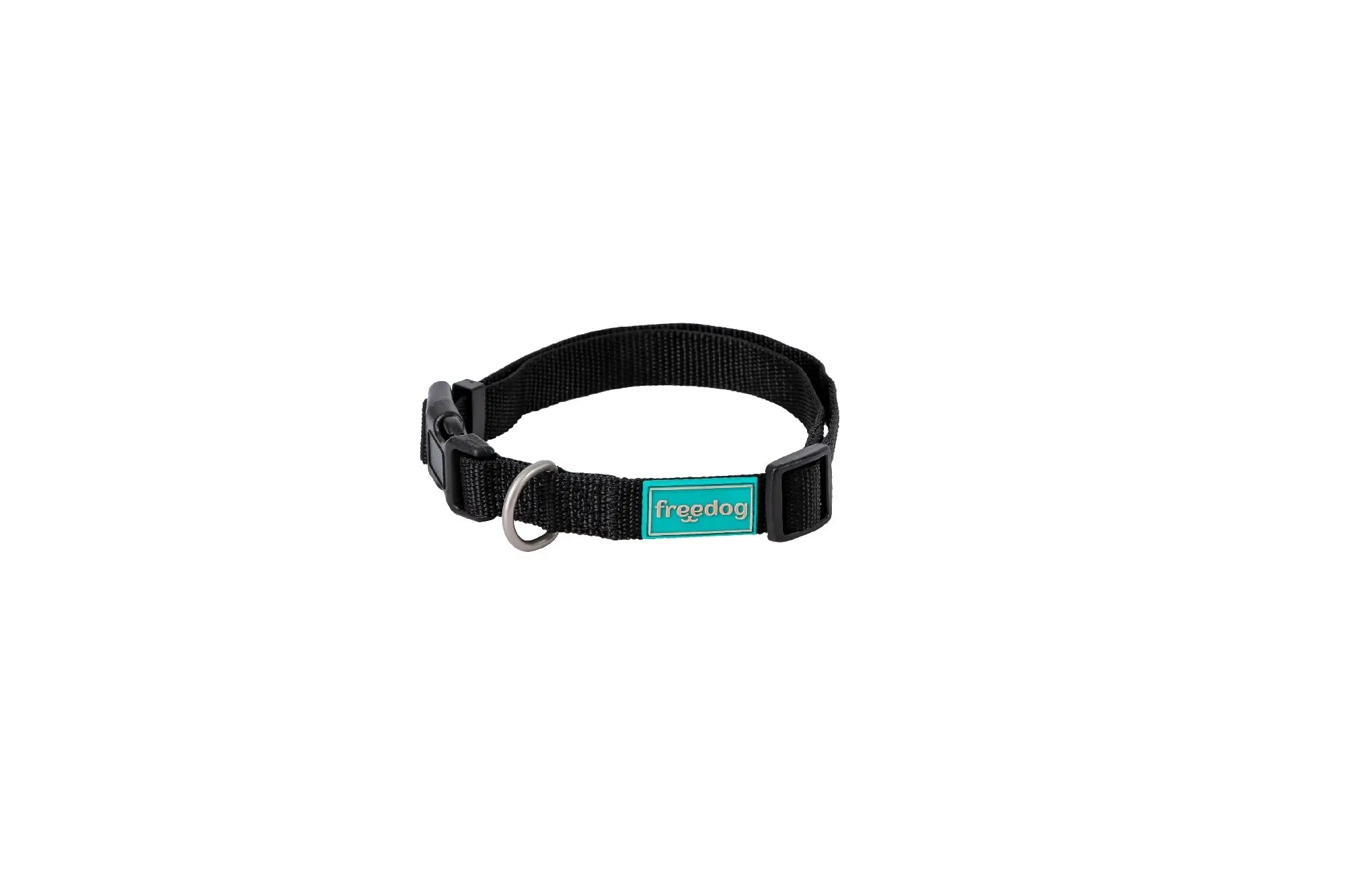 Freedog Nylon-Halsband Basic Schwarz, 10 mm, 20/35 cm