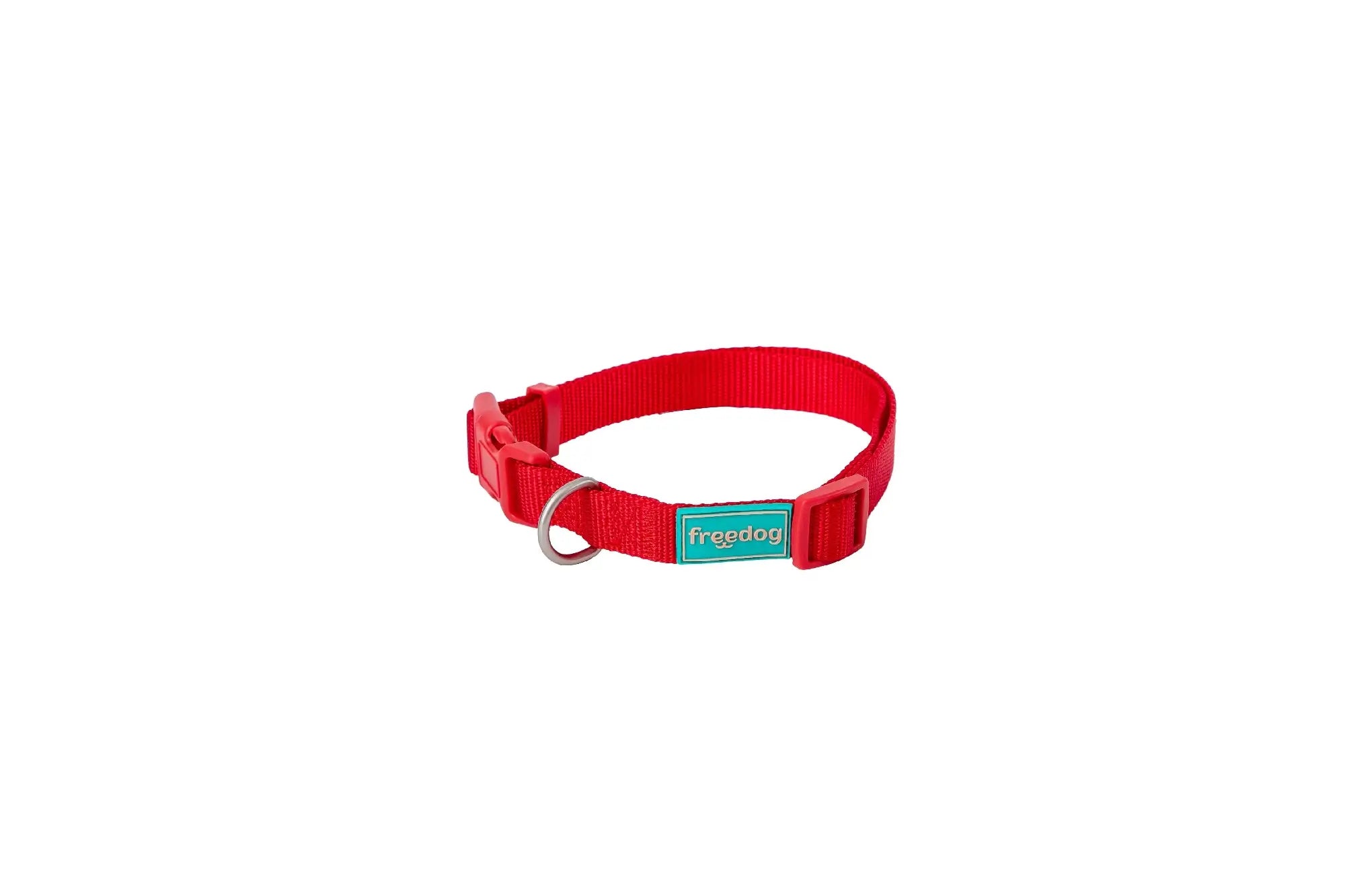 Freedog Nylonhalsband Basic Rot, 10 mm, 20/35 cm