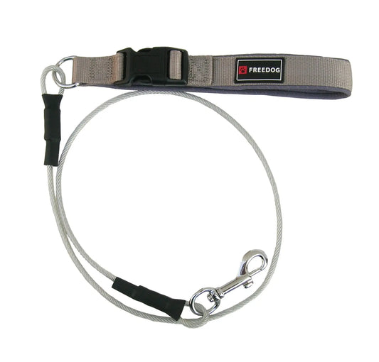 Freedog Metallleine gegen Beißen, 6 mm, 120 cm