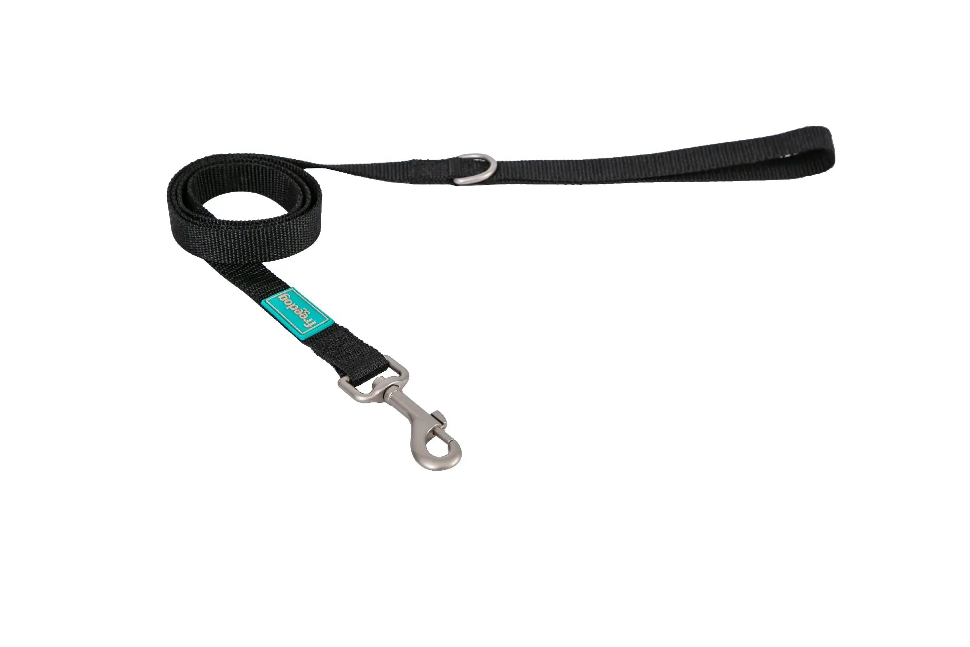 Freedog Nylon-Leine Basic Schwarz, 25 mm, 120 cm