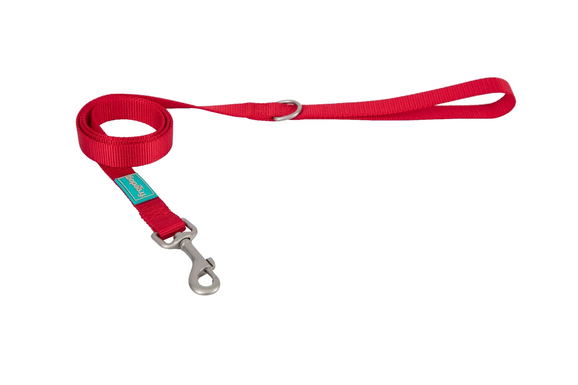 Freedog Nylon-Leine „Basic“ rot, 10 mm, 120 cm