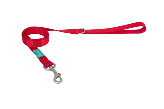Freedog Nylon-Leine „Basic“ rot, 25 mm, 120 cm