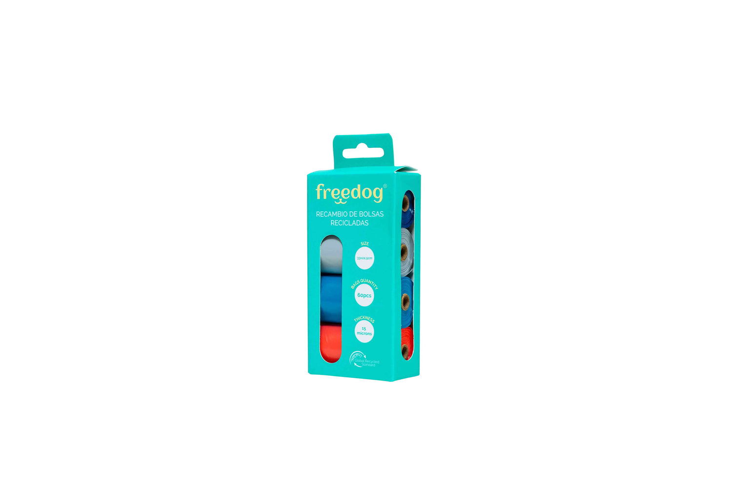 Freedog Ersatzbeutel „Eco Colores“, 15 Stück