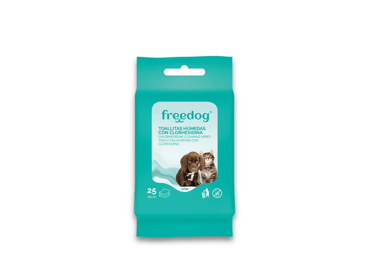 Freedog Chlorhexidin-Taschentücher 25er-Pack
