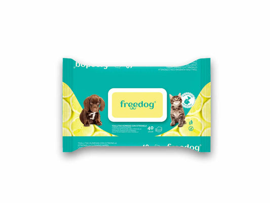 Freedog Citronella Feuchttücher 40 Stk. 28 X 18Cm