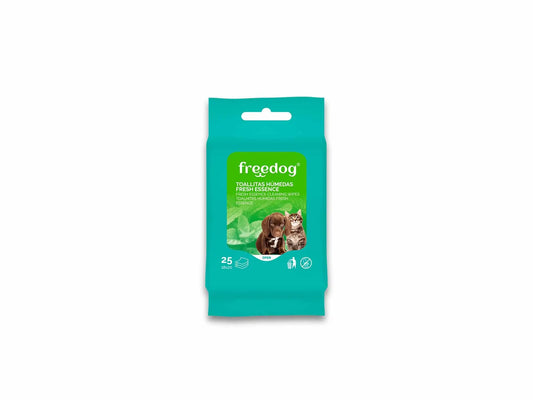 Freedog Frische Tücher (Aloe ) Tasche 25 Ud 18X20Cm