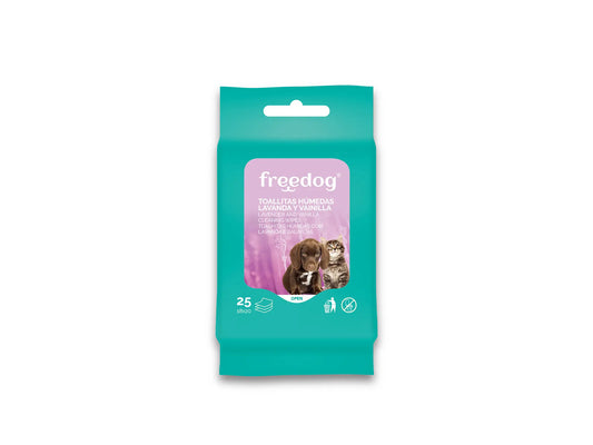 Freedog Feuchttücher Lav/Vain Tasche 25 Ud 18X20Cm