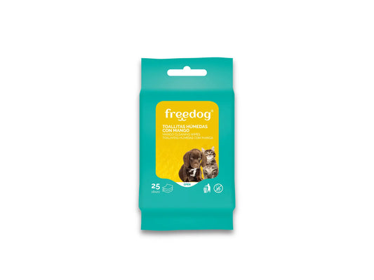 Freedog Feuchttücher Handle Pocket 25 Einheiten 18 X 20Cm