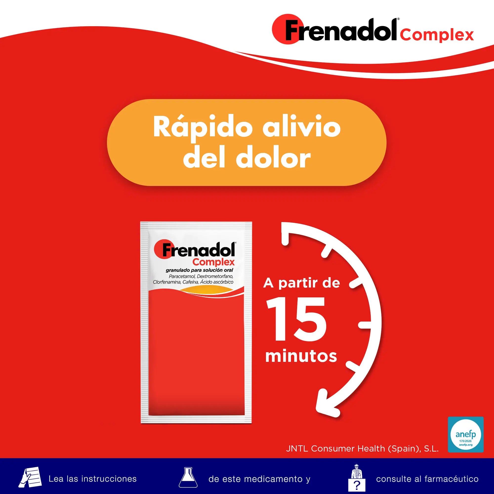 FRENADOL® Grippe-Linderungs-Komplex, zum Einnehmen, 10 Sachets