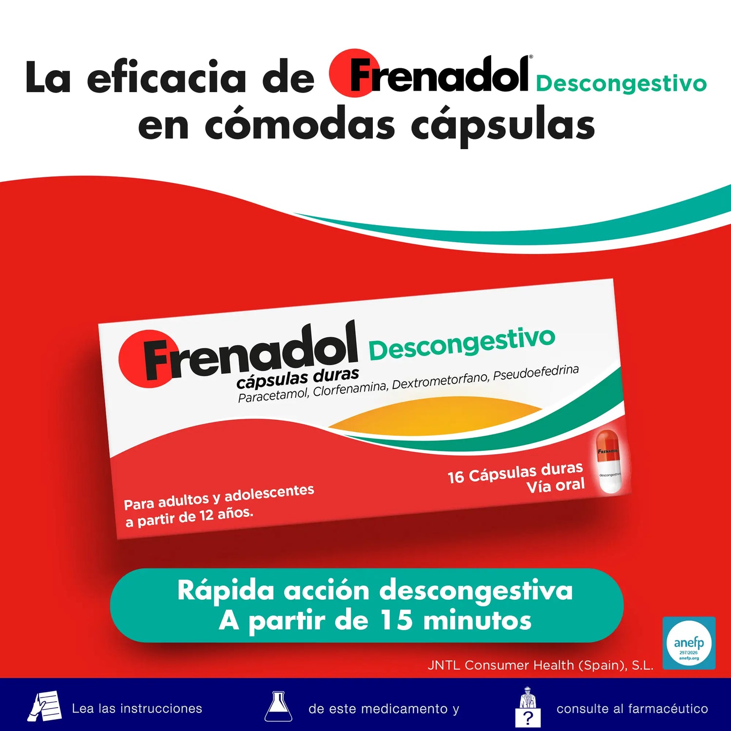 FRENADOL® Grippeabschwellendes Mittel, zum Einnehmen, 16 Kapseln