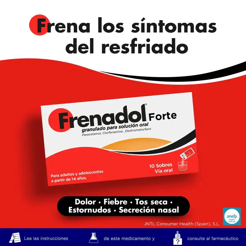 FRENADOL® Forte Anti-Grippe, zum Einnehmen, 10 Portionsbeutel