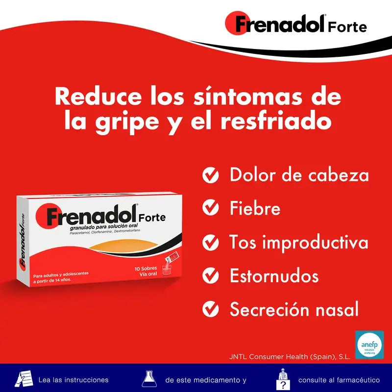FRENADOL® Forte Anti-Grippe, zum Einnehmen, 10 Portionsbeutel