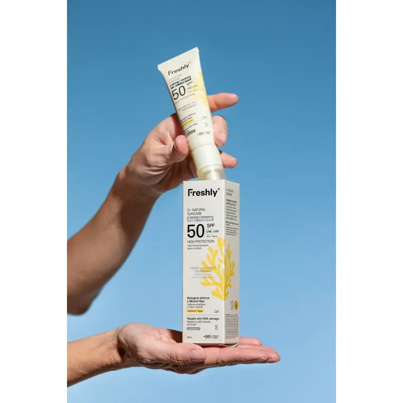 Freshly D+ Natürliche Sonnenpflege Age-Repair Spf50, 50 ml
