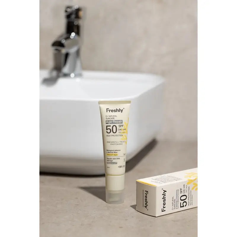 Freshly D+ Natürliche Sonnenpflege Age-Repair Spf50, 50 ml