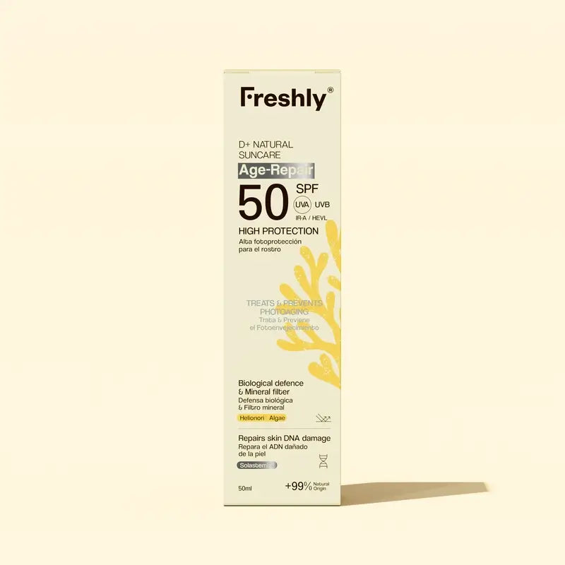 Freshly D+ Natürliche Sonnenpflege Age-Repair Spf50, 50 ml