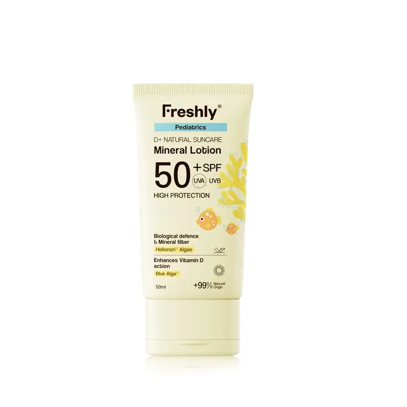 Freshly Pediatrics D+ Natürliche Sonnenschutz-Mineral-Lotion Spf50 50 Ml, 50 ml