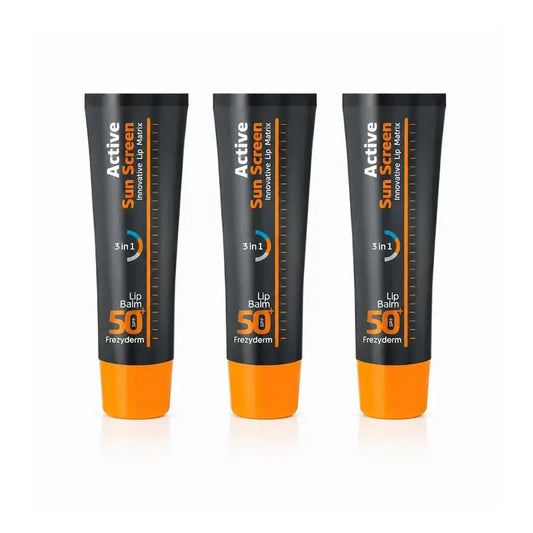 Frezyderm Aktiver Sonnenschutz Lippenbalsam Spf 50+ Frezyderm Pack 3 x 15 Ml