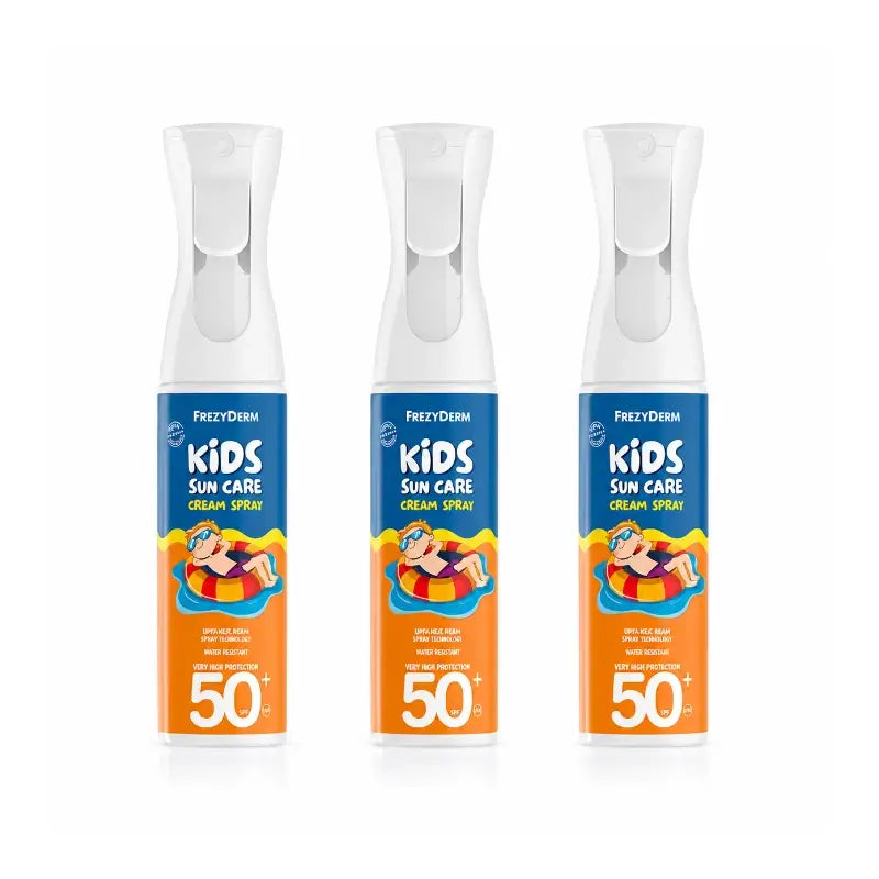 Frezyderm Kinder Sonnenschutz Creme Spray Spf 50+ Frezyderm Pack 3 x 275 Ml