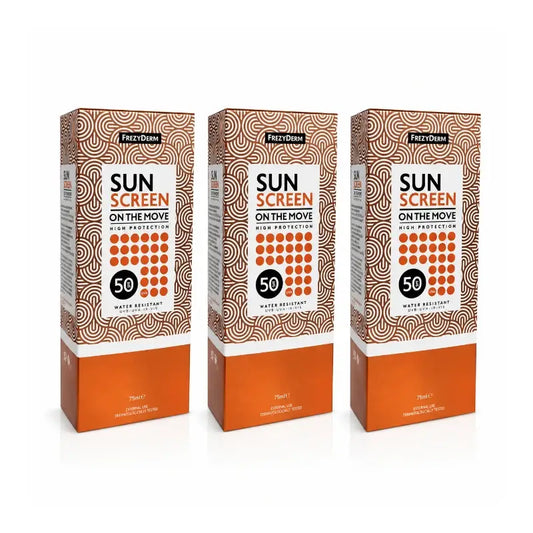 Frezyderm Sun Screen On The Move Hoher Schutz Spf 50 Pack 3 x 75 Ml
