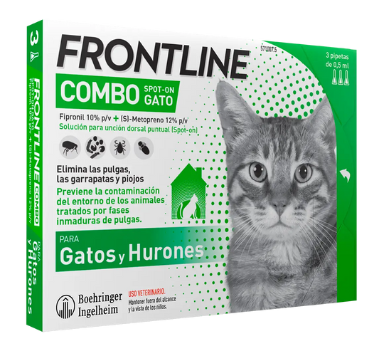 Frontline Combo Katzen & Frettchen Spot On, 6 Pipetten x 0,5 ml