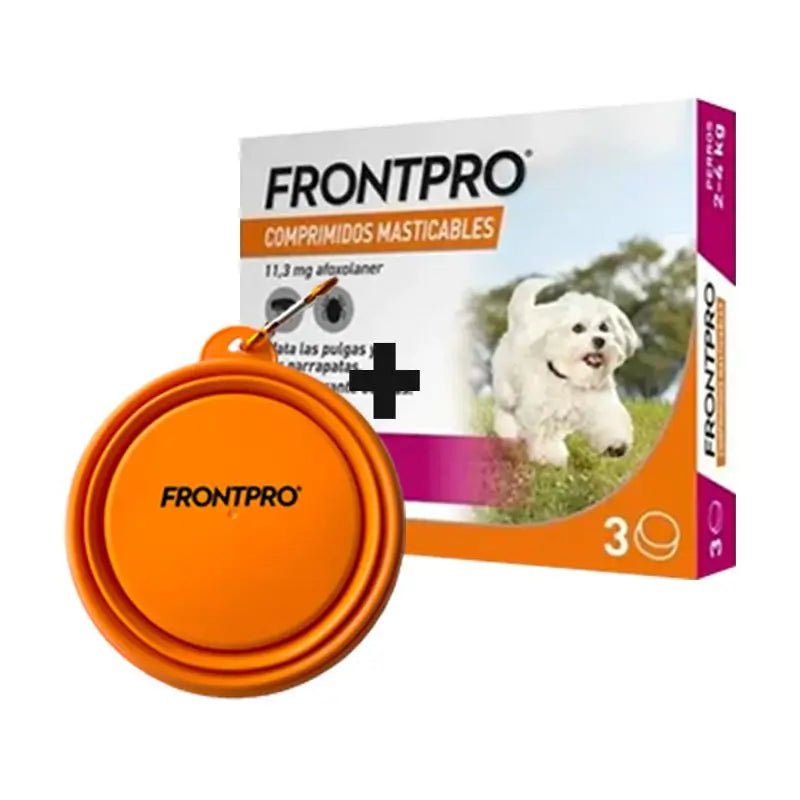 Frontpro Dewormer für Hunde 2-4 Kg (S), 3 Kautabletten