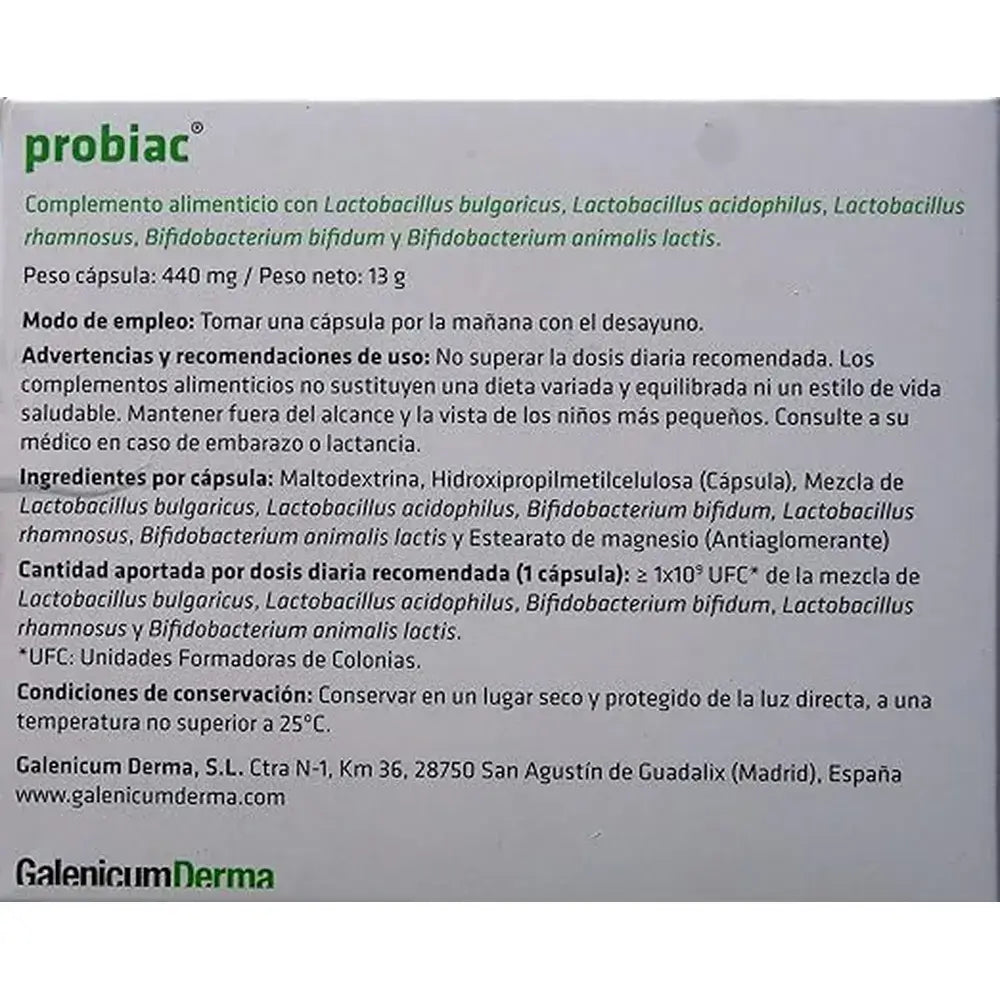 Galenicum Pack Probiac Akne, 2 x 30 Kapseln