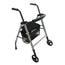 Garcia 1880 Aluminium Walker mit Vorderrädern und verstellbarem Sitz