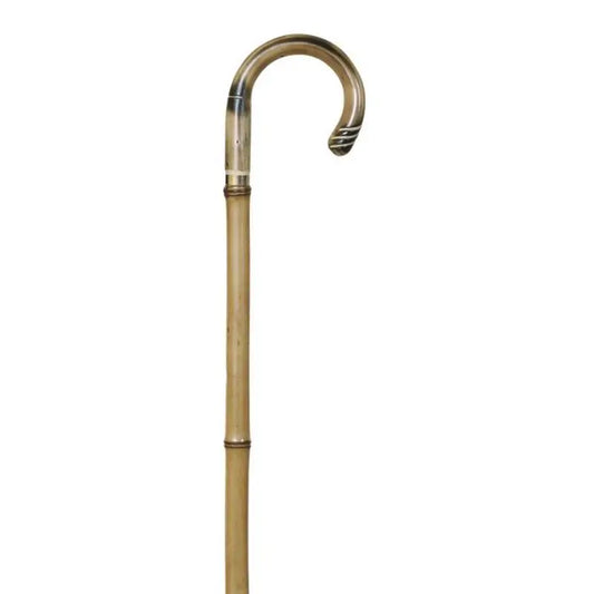 Garcia 1880 Bambus Gehstock mit Holzgriff, mit Gummi